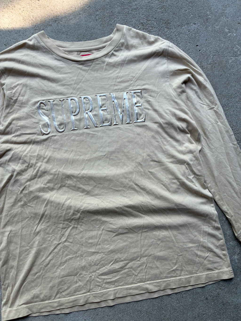 Supreme “GOLD LOGO” Long Sleeve (L)