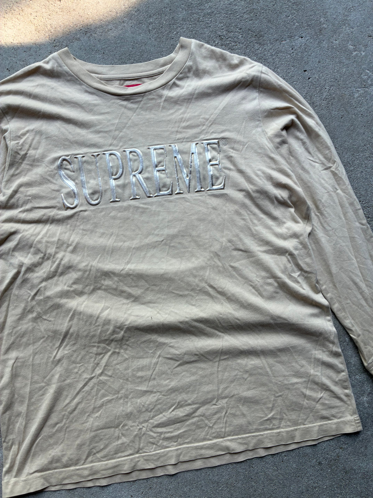 Supreme “GOLD LOGO” Long Sleeve (L)