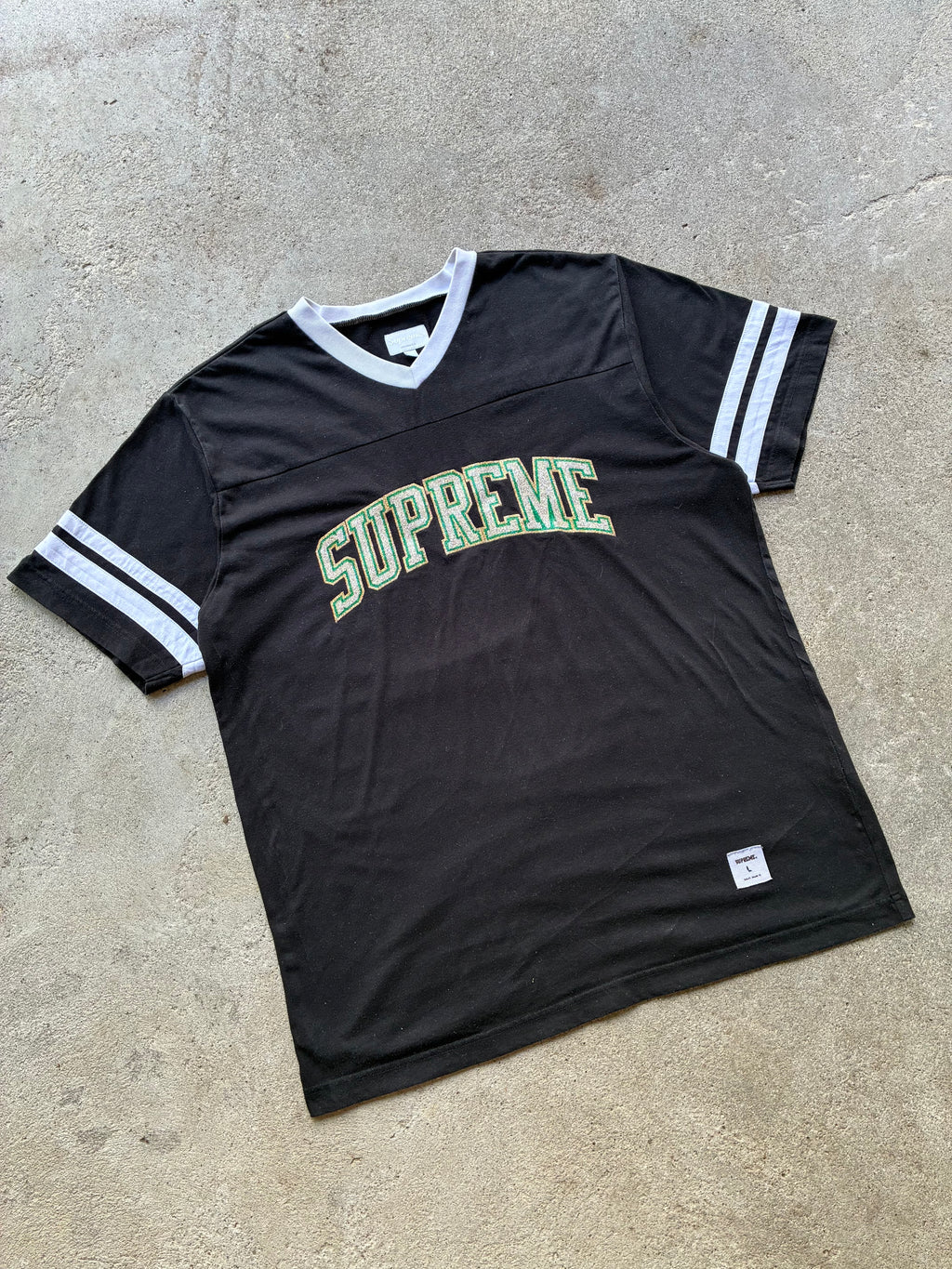 Supreme “GLITTER ARC FOOTBALL” jersey (L)