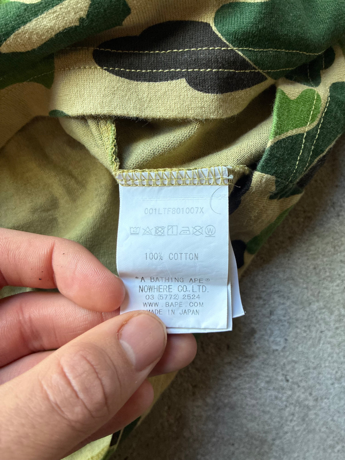 Bape “CAMO” Long Sleeve (M)