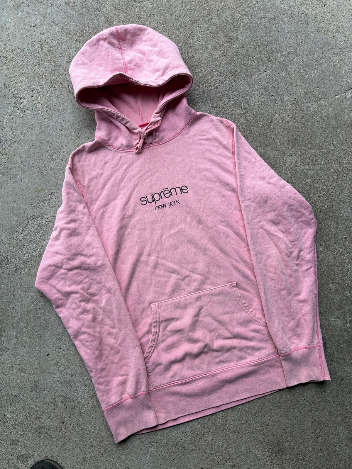 Supreme “PINK NEW YORK” Hoodie (M)