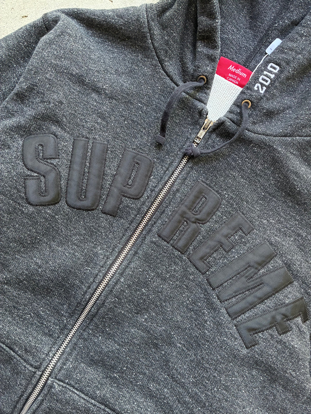 Supreme “THERMAL ARC LOGO 2010” zip up hoodie (M)