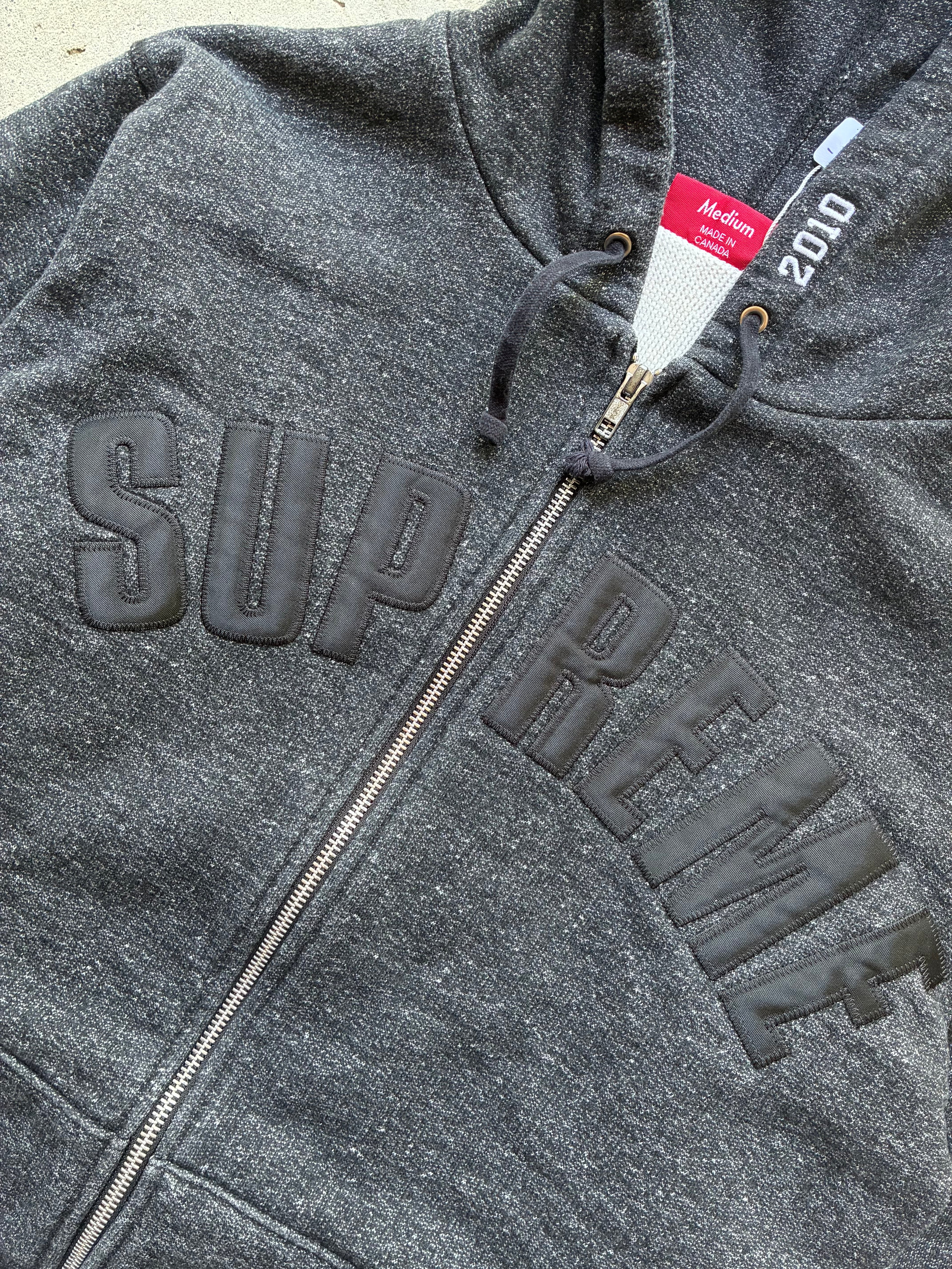 Supreme “THERMAL ARC LOGO 2010” zip up hoodie (M)