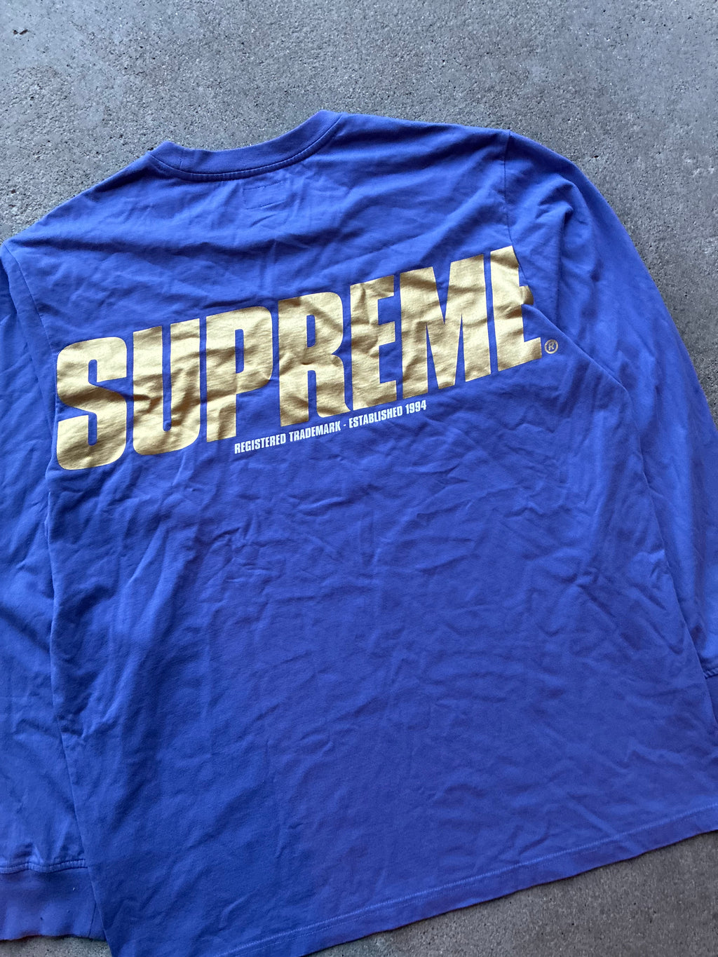 Supreme “TRADEMARK LOGo”  long sleeve (XL)