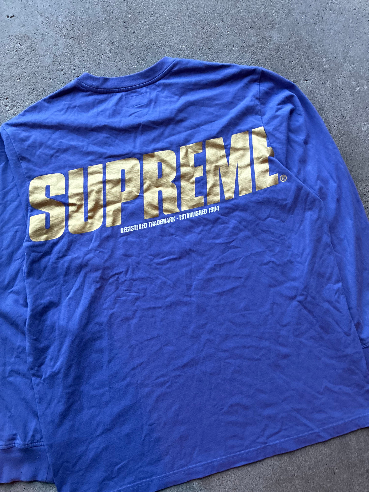 Supreme “TRADEMARK LOGo”  long sleeve (XL)