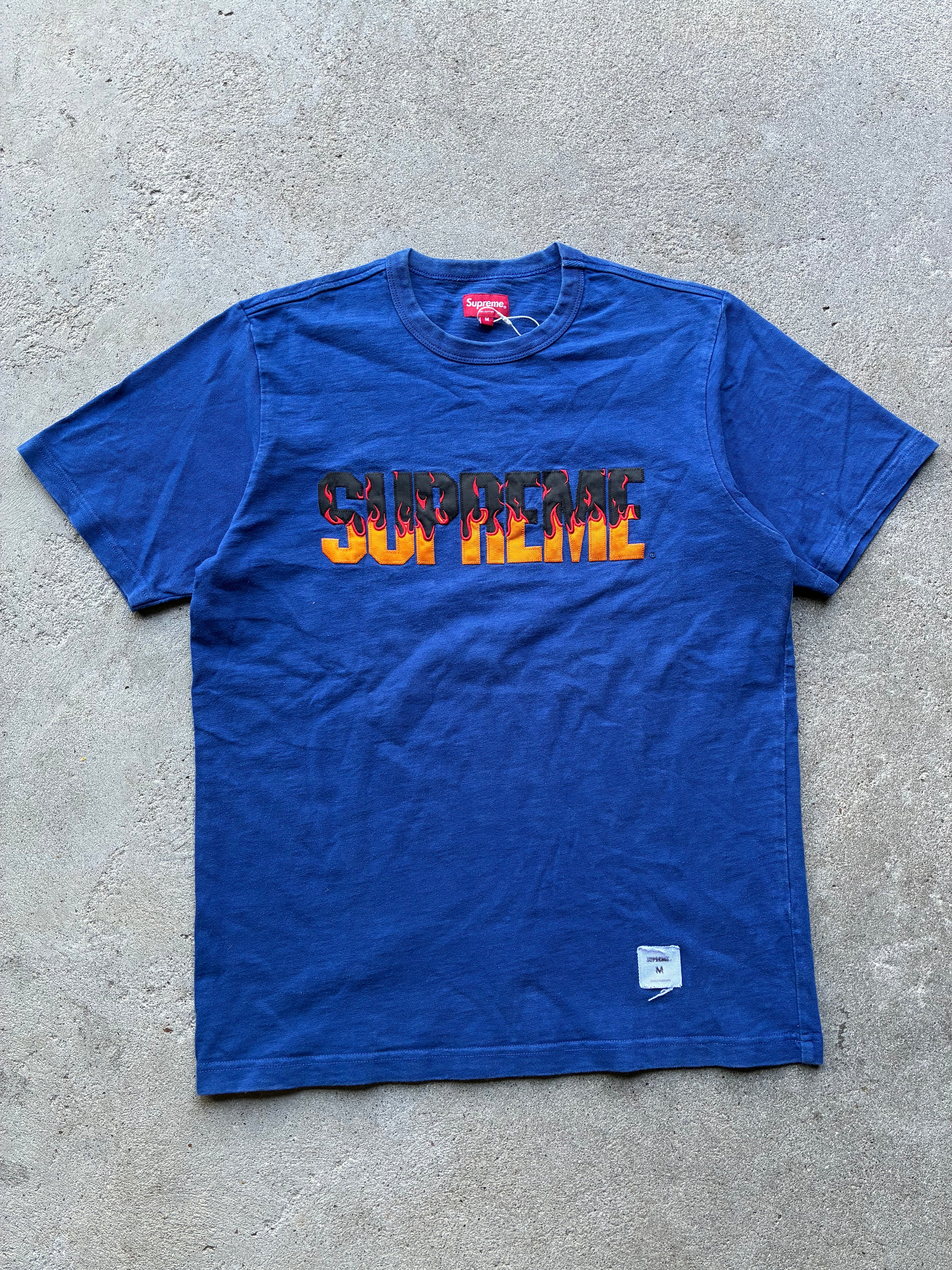 Supreme “FLAMES” Tee (M)