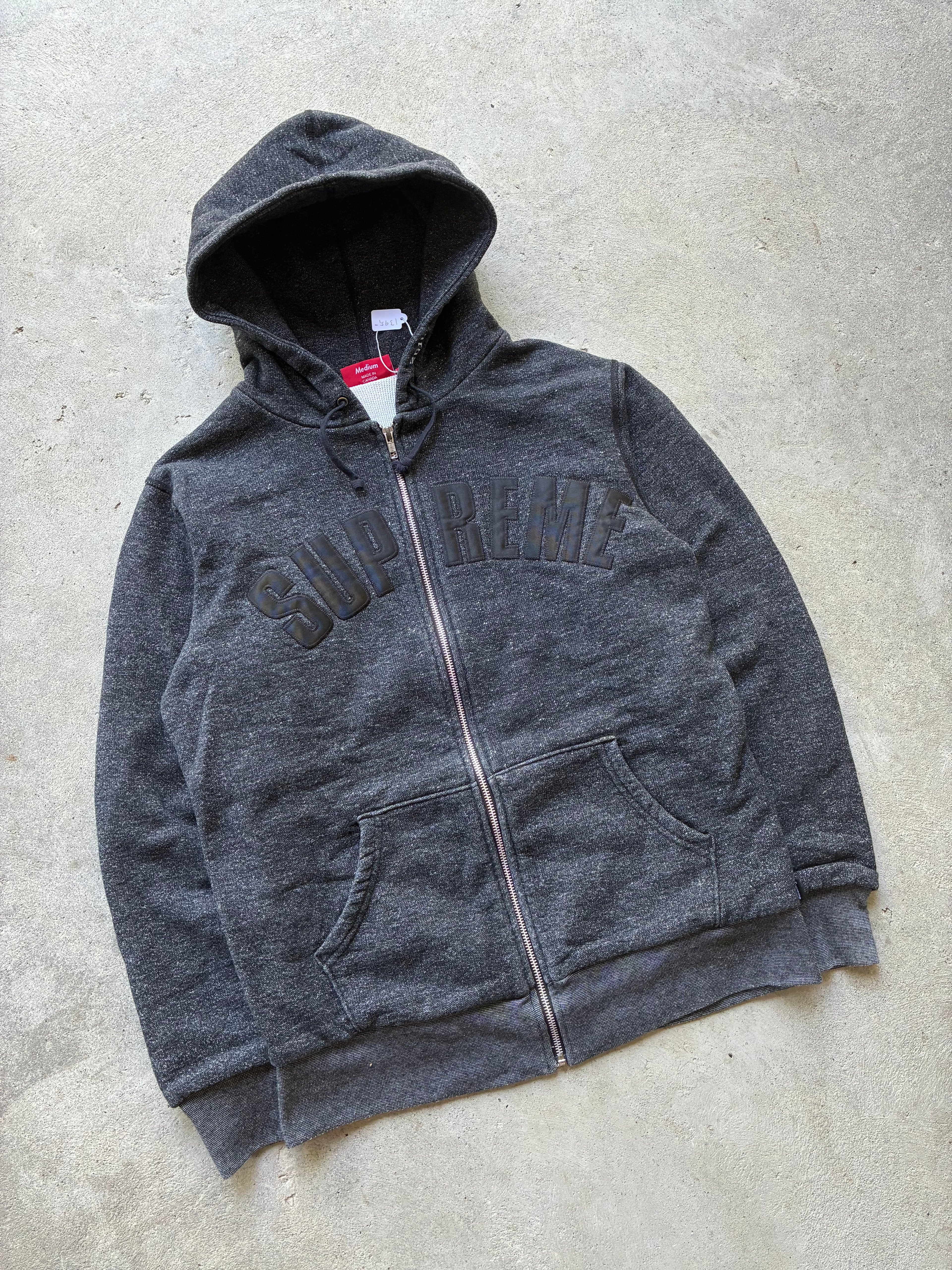 Supreme “THERMAL ARC LOGO 2010” zip up hoodie (M)