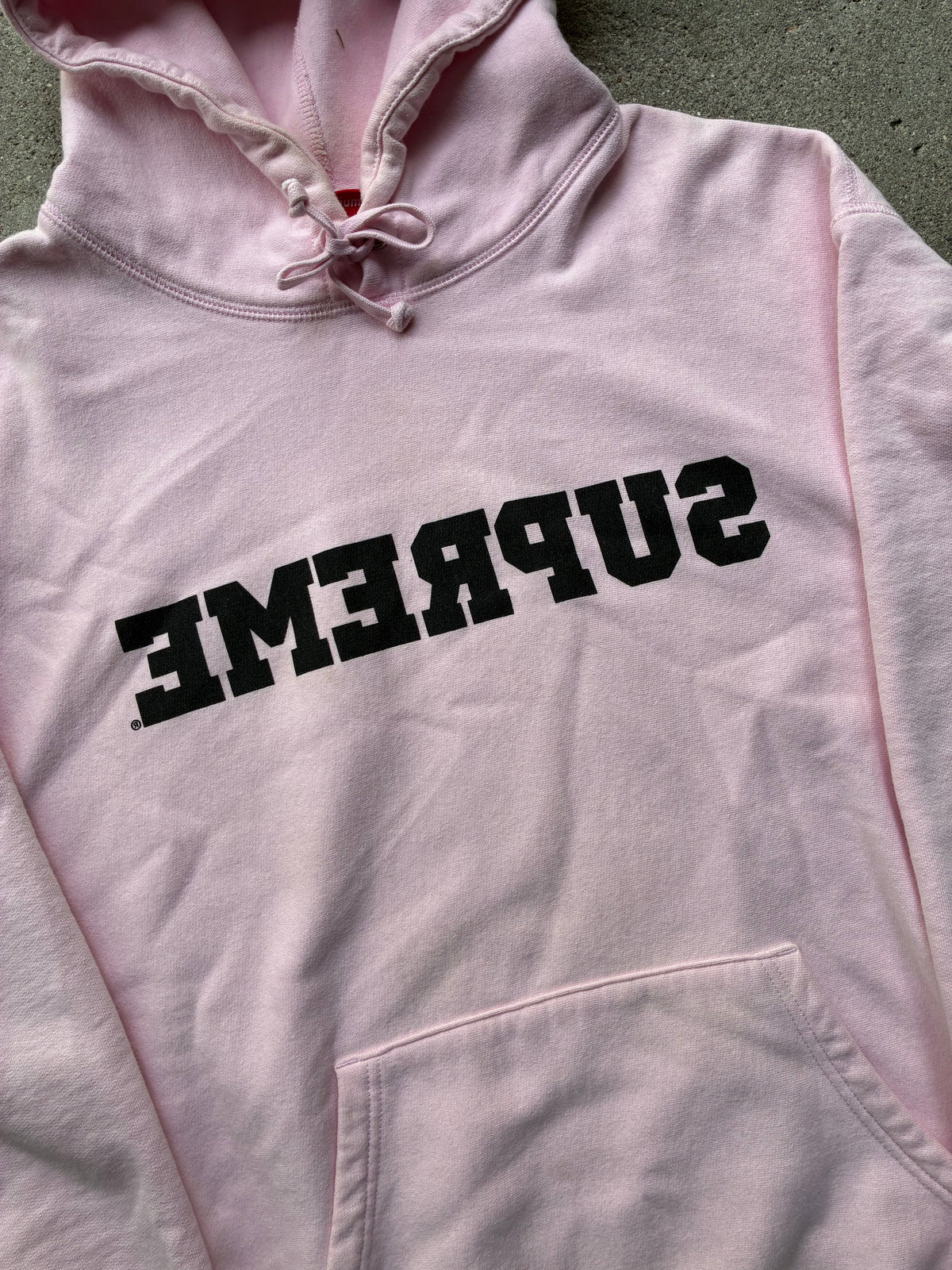 Supreme “REVERSE LOGO” Hooded Hoodie (M)