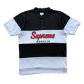 Sort og hvid “SUPREME” polo (M)