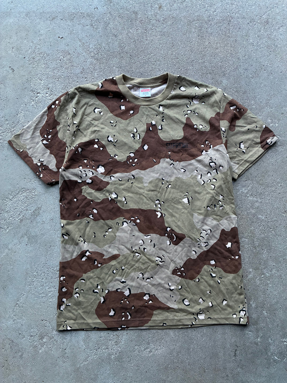 supreme “MIKE KELLEY CHOCLATE CHIP CAMO” Tee (M)