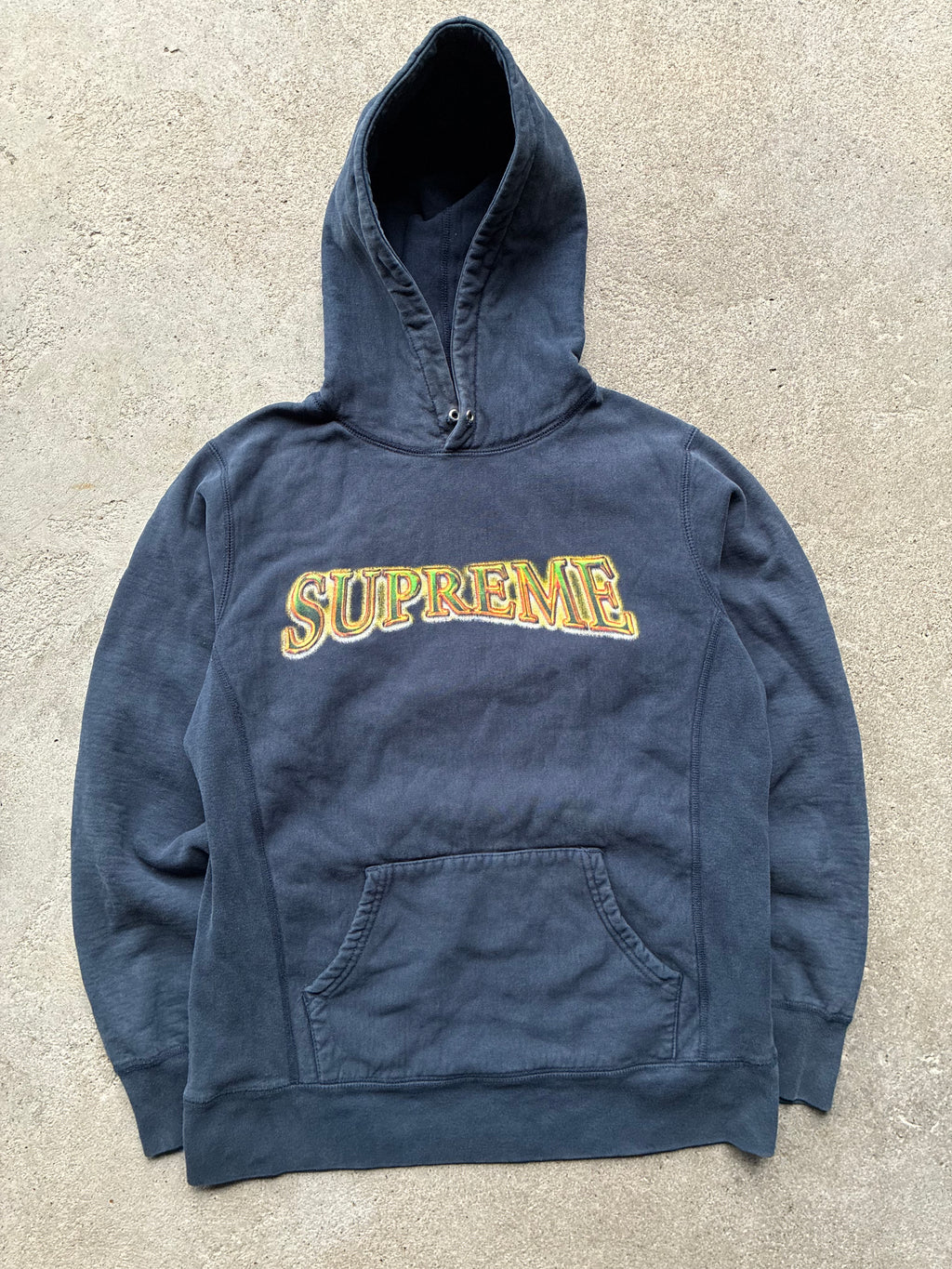 Supreme “METALLIC ARC LOGO” Hooded Hoodie (M)