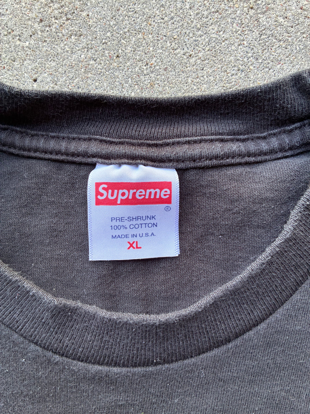 Supreme “CAMO BLACK FW23” Box Logo Tee (XL)