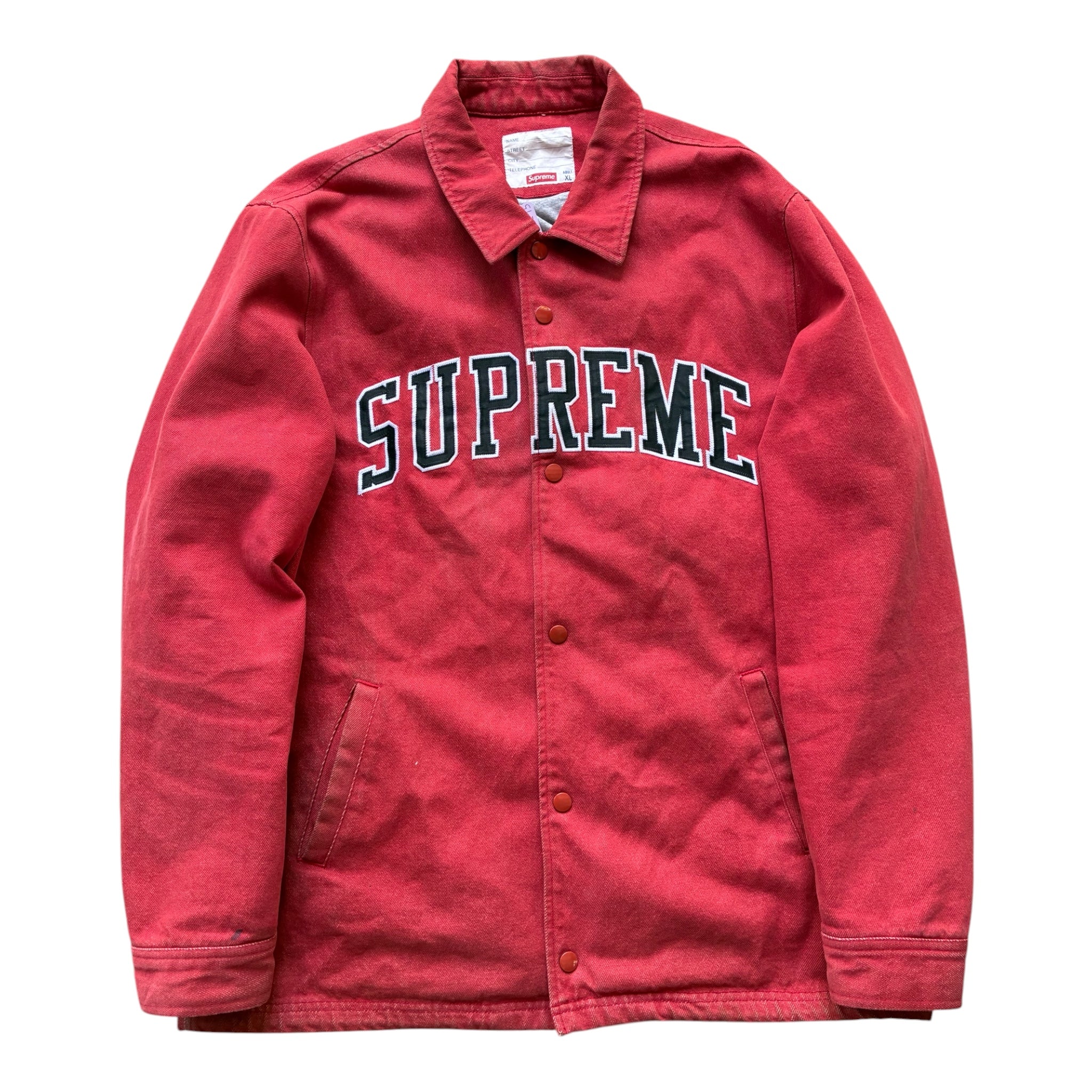 Supreme “DENIM ARC LOGO FW13” Jakke (XL)