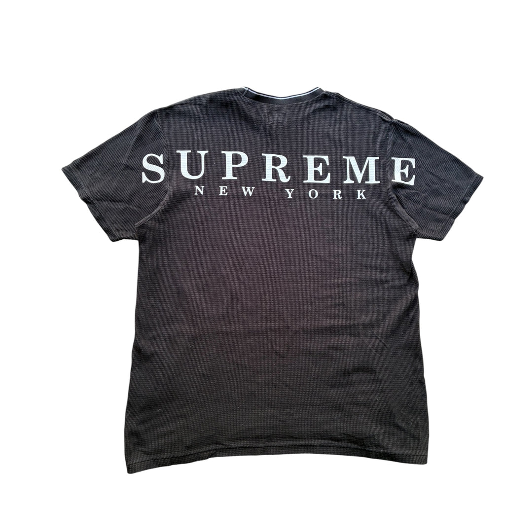 Supreme “STRIPE RIB WAFFLE” tee (L)