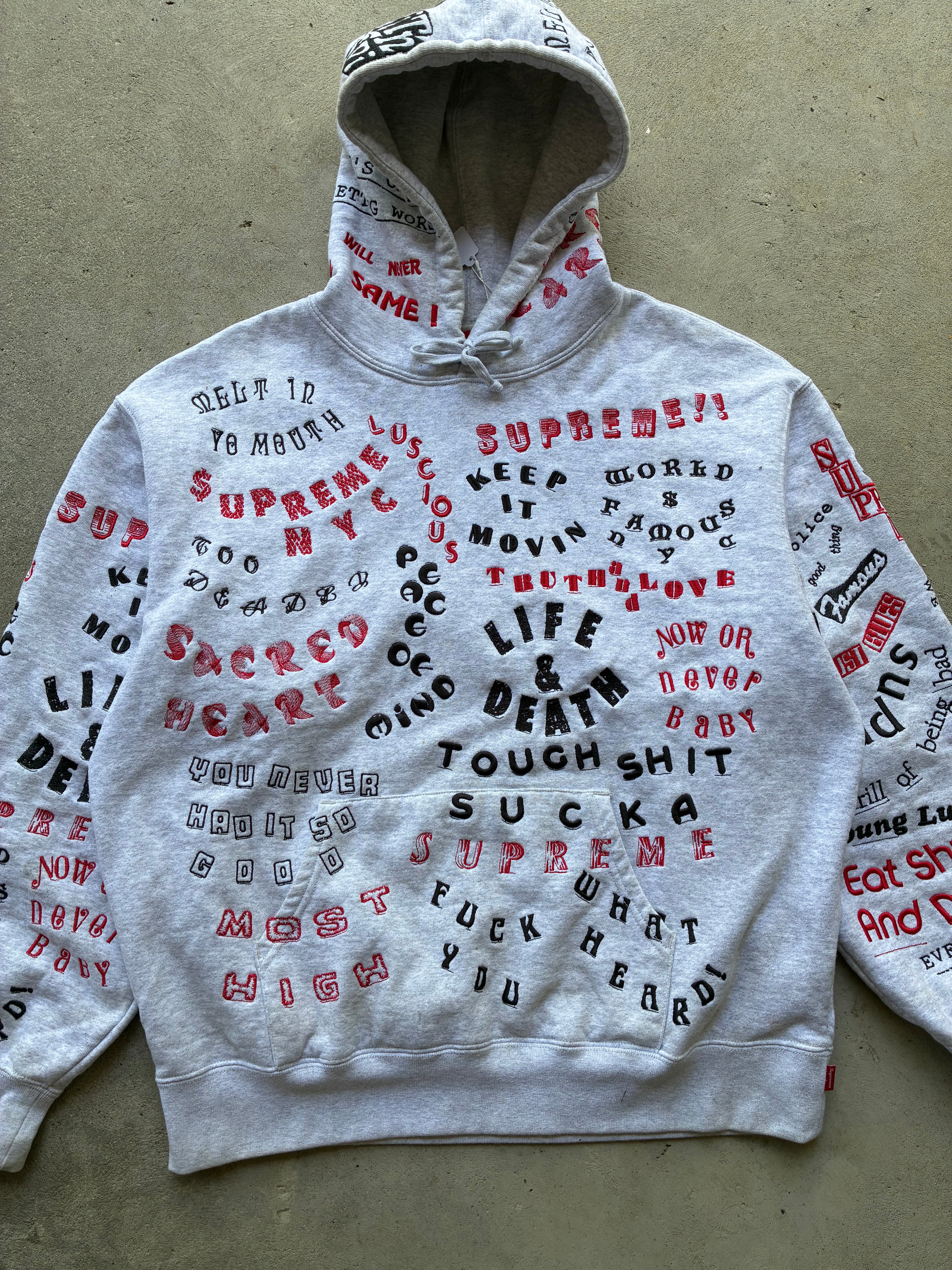 Supreme “TOO DEADLY SS26” Hooded Hoodie (L)