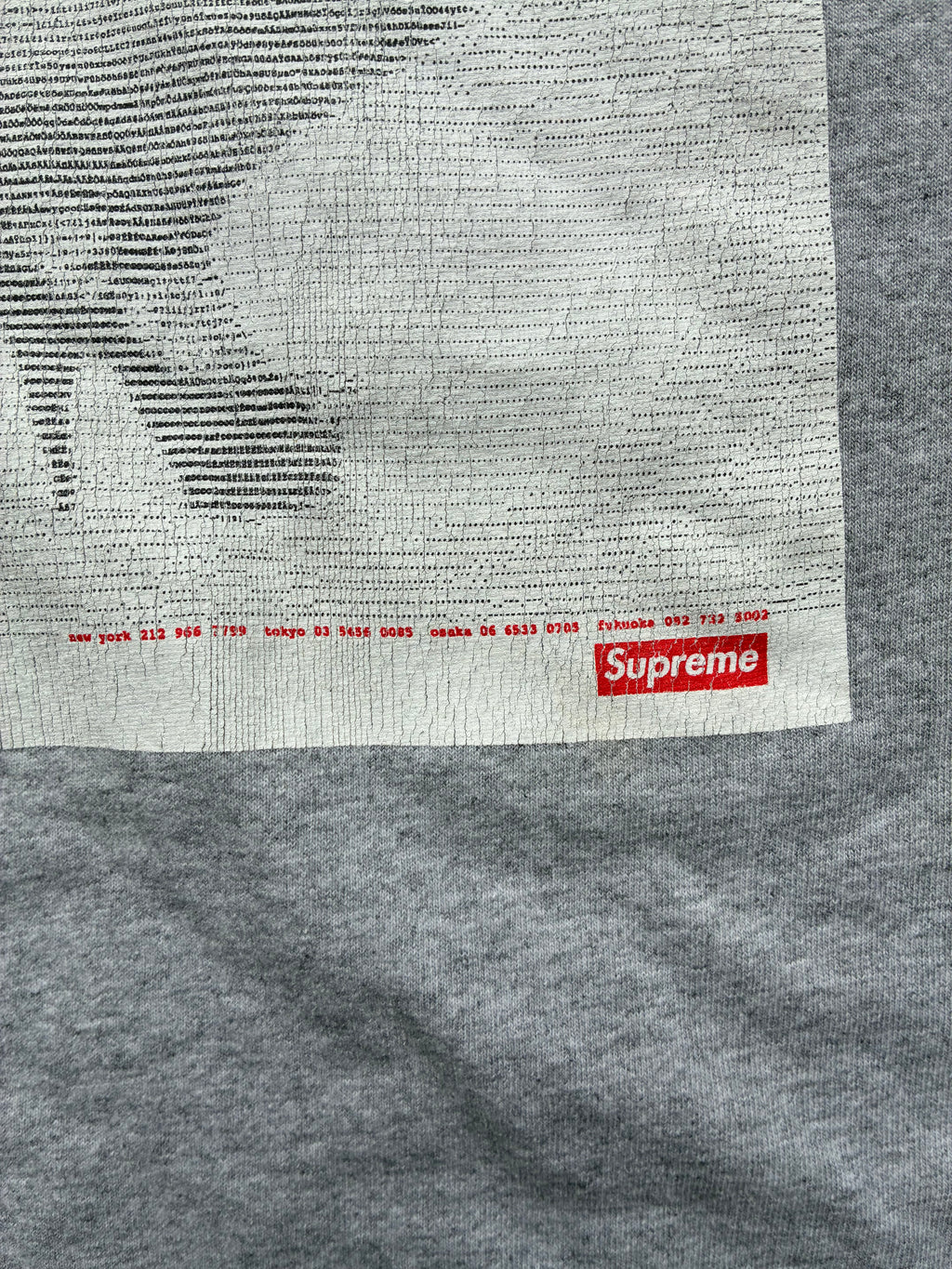 Supreme “DIGI HEATHER SS17” Tee (XL