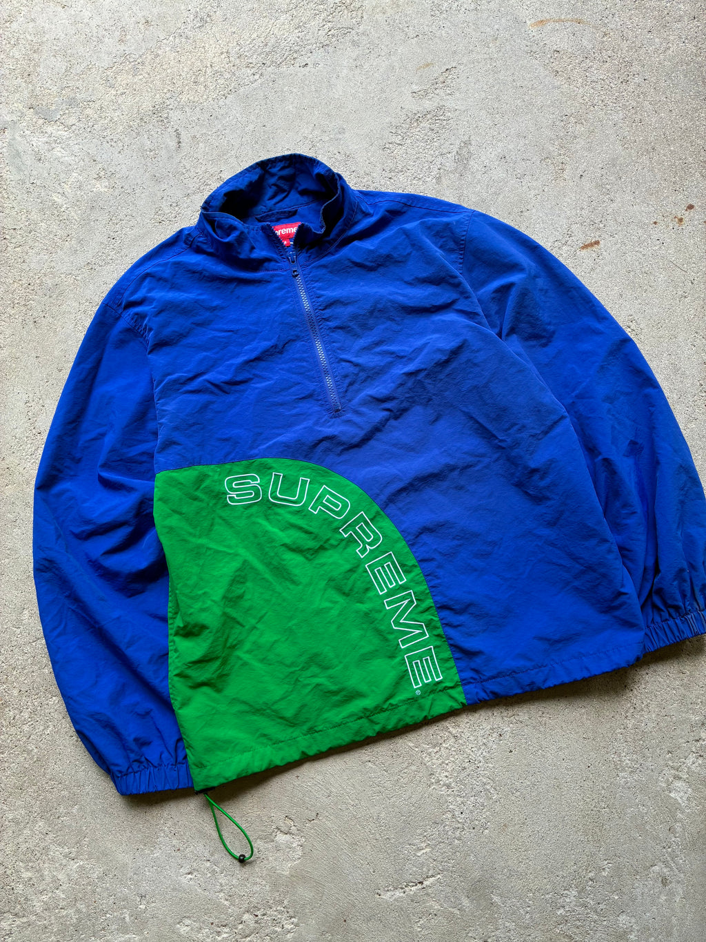 Supreme “CORNER ARC SS18” Half Zip Pullover (M)