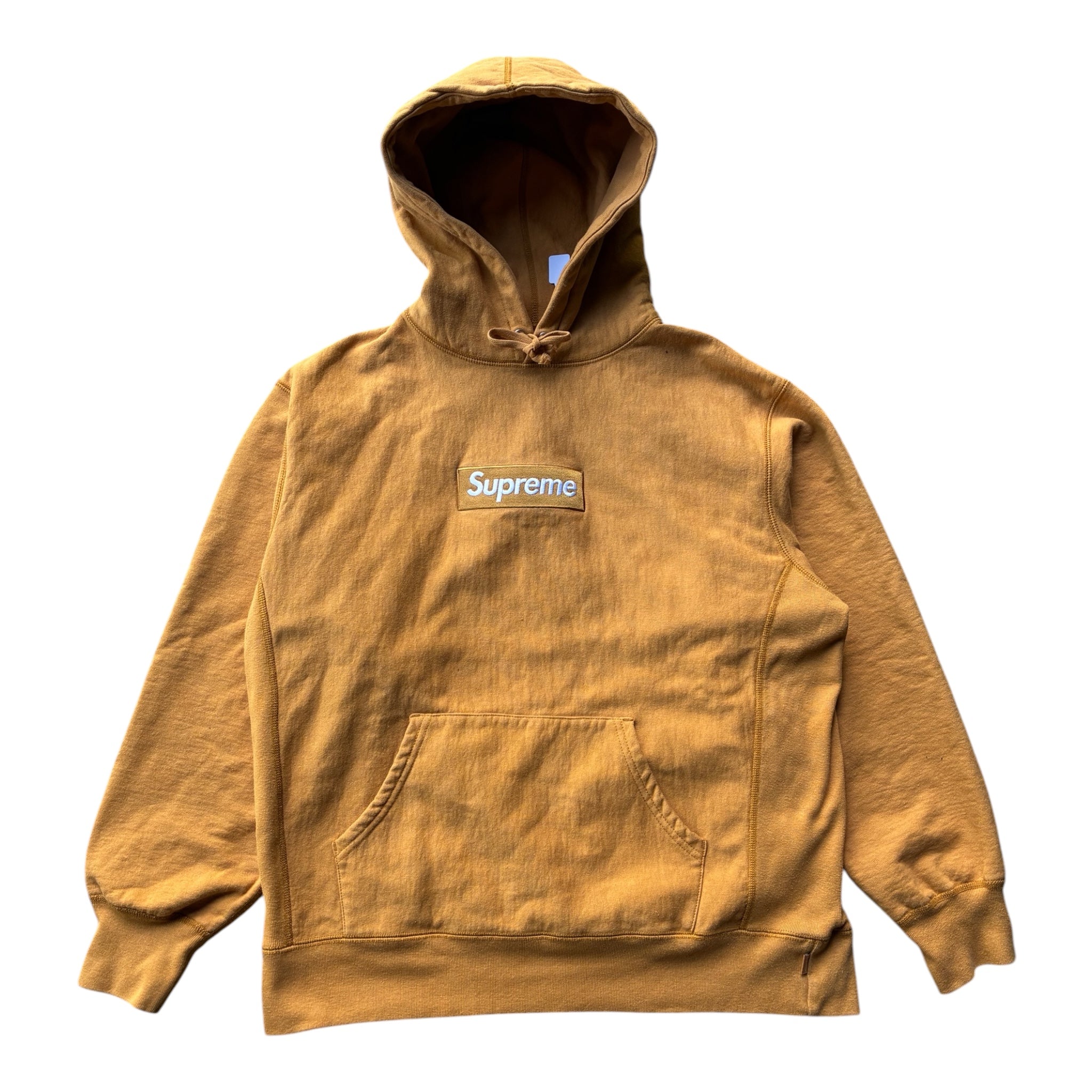 Supreme box logo “MUSTARD FW21” Hoodie (M)