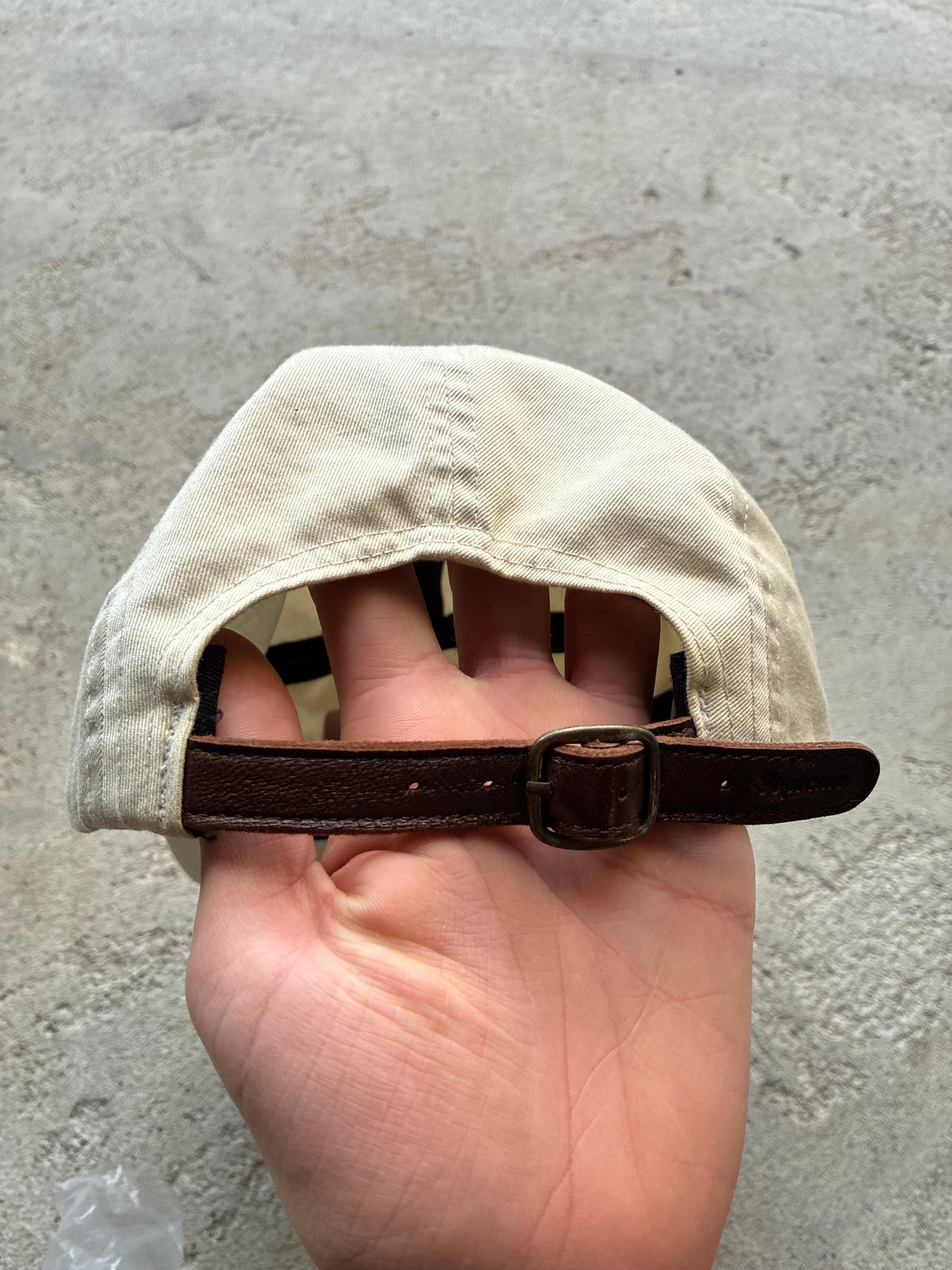 Beige Supreme Camp Cap (Adjustable)