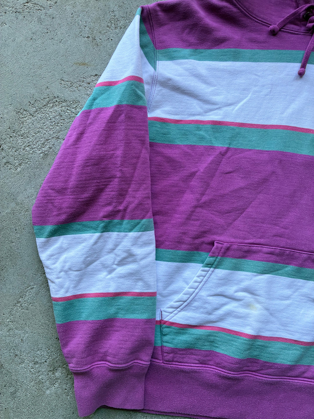 Supreme “STRIPED NEW YORK” Hooded Hoodie (M)
