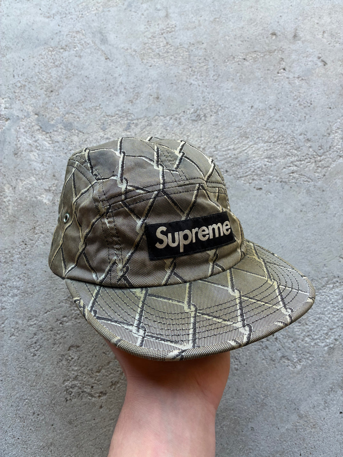 Supreme “CHAIN LINK FW14” Camp Cap (Adjustable)
