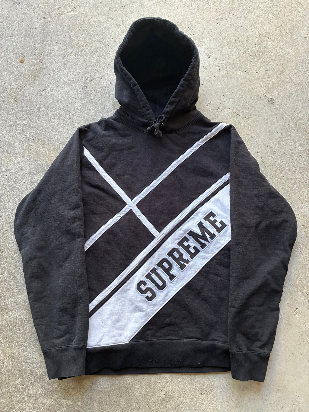 Supreme “DIAGIONAL LOGO” Hooded Hoodie (L)