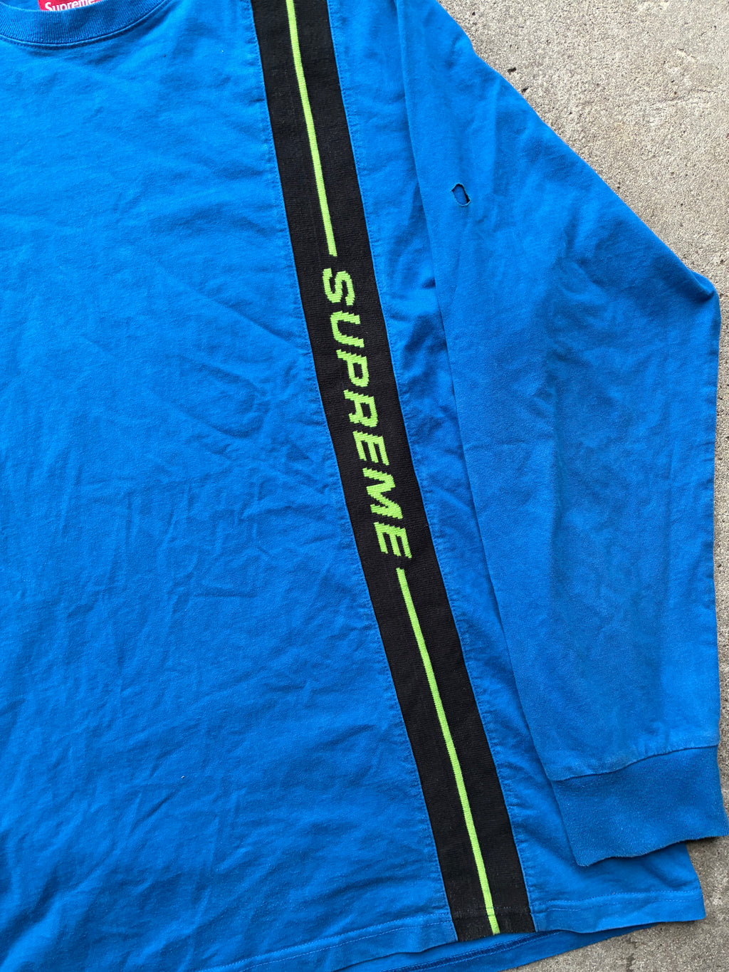 Supreme “VERTICAL LOGO STRIPE LOGO” Long sleeve (XL)