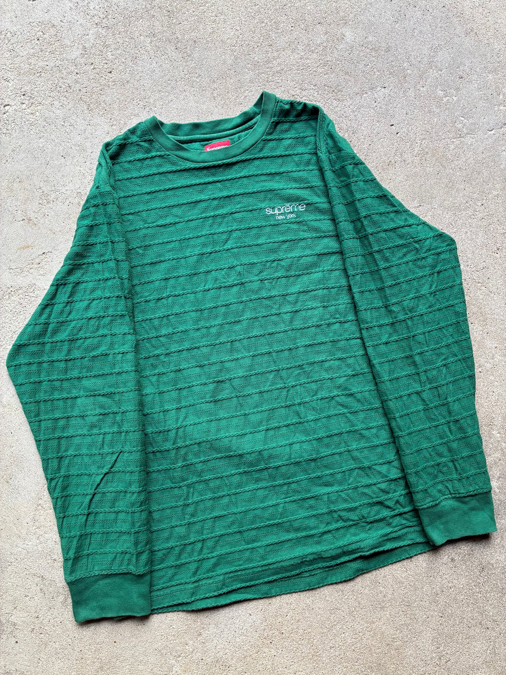 Supreme “RIPPED NEW YORK” Long Sleeve (L)