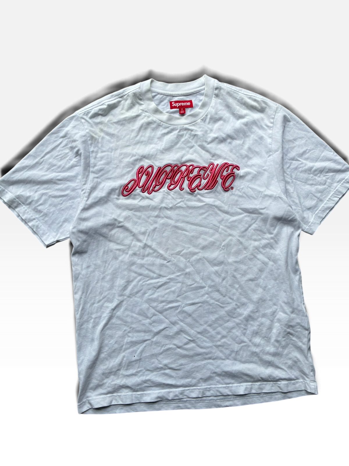 Supreme “RAISED SCRIPT SS26” Tee (M)”