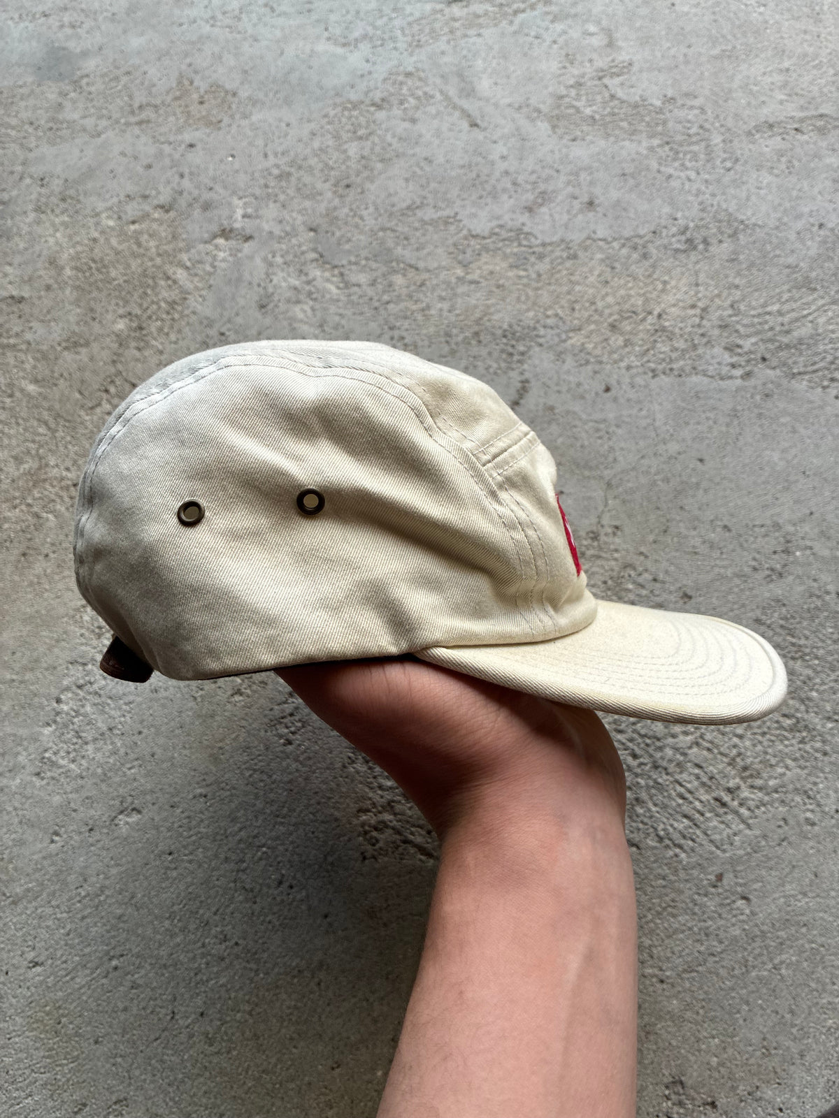 Beige Supreme Camp Cap (Adjustable)