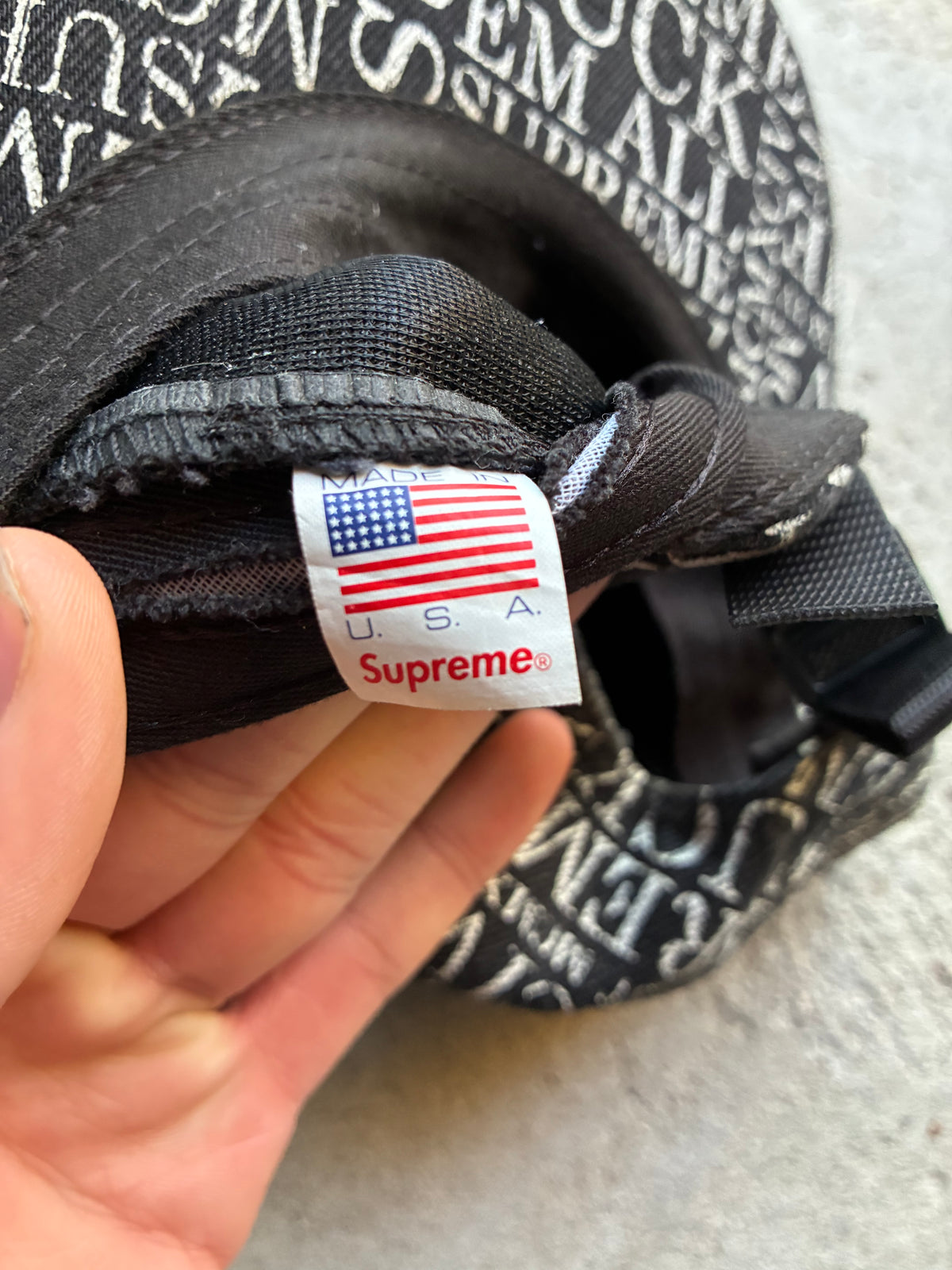 Supreme “F*** EM ALL” Camp Cap (Adjustable)