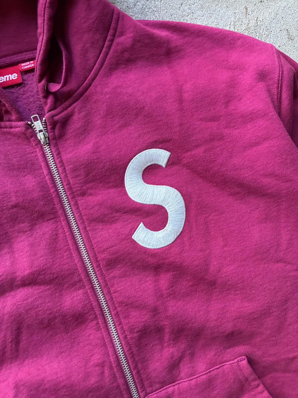 Supreme “S LOGO” Zip Up Hoodie (L)