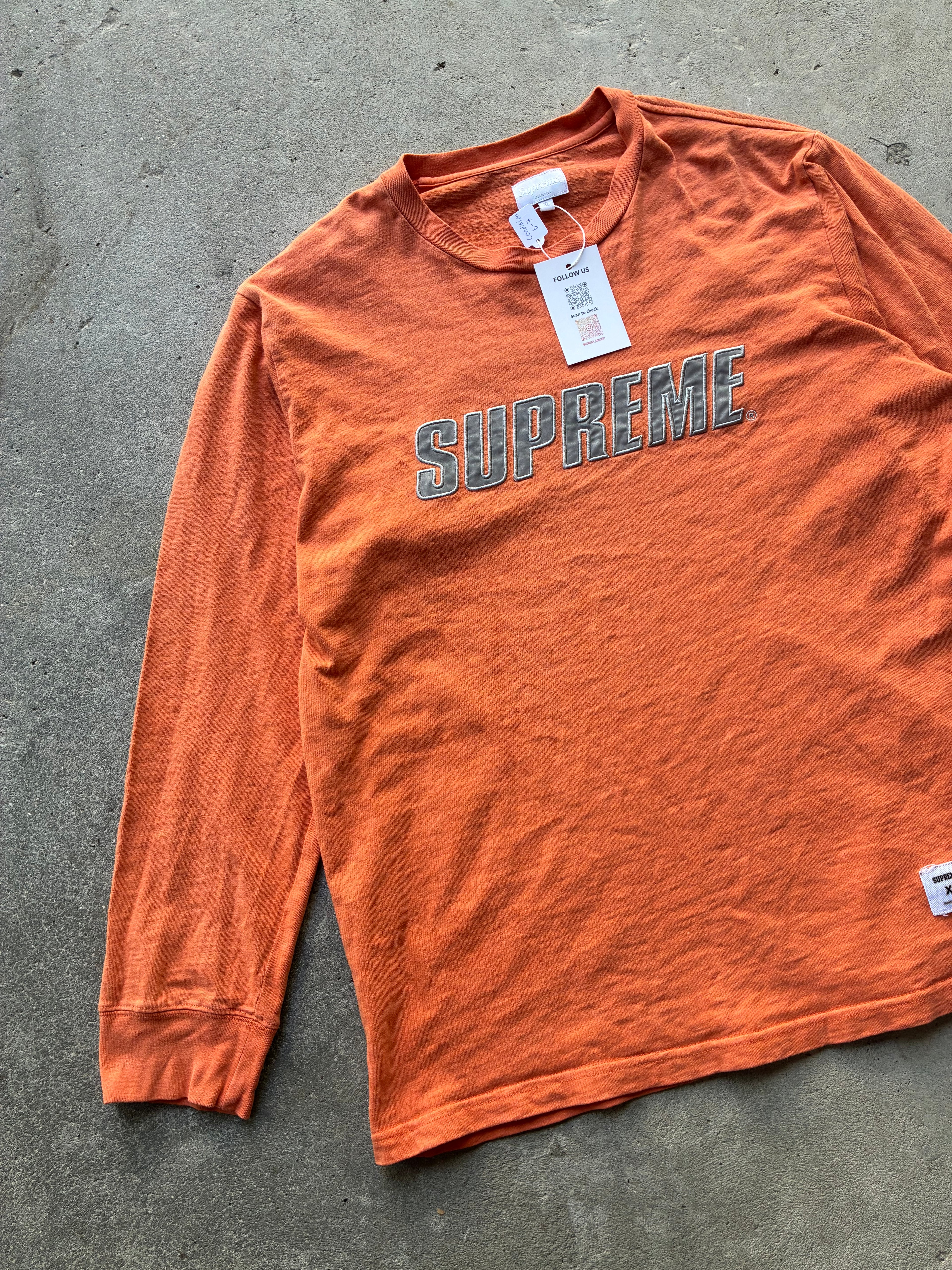 Supreme “METALLIC L/S REFLECTIVEE” Long Sleeve (XL)
