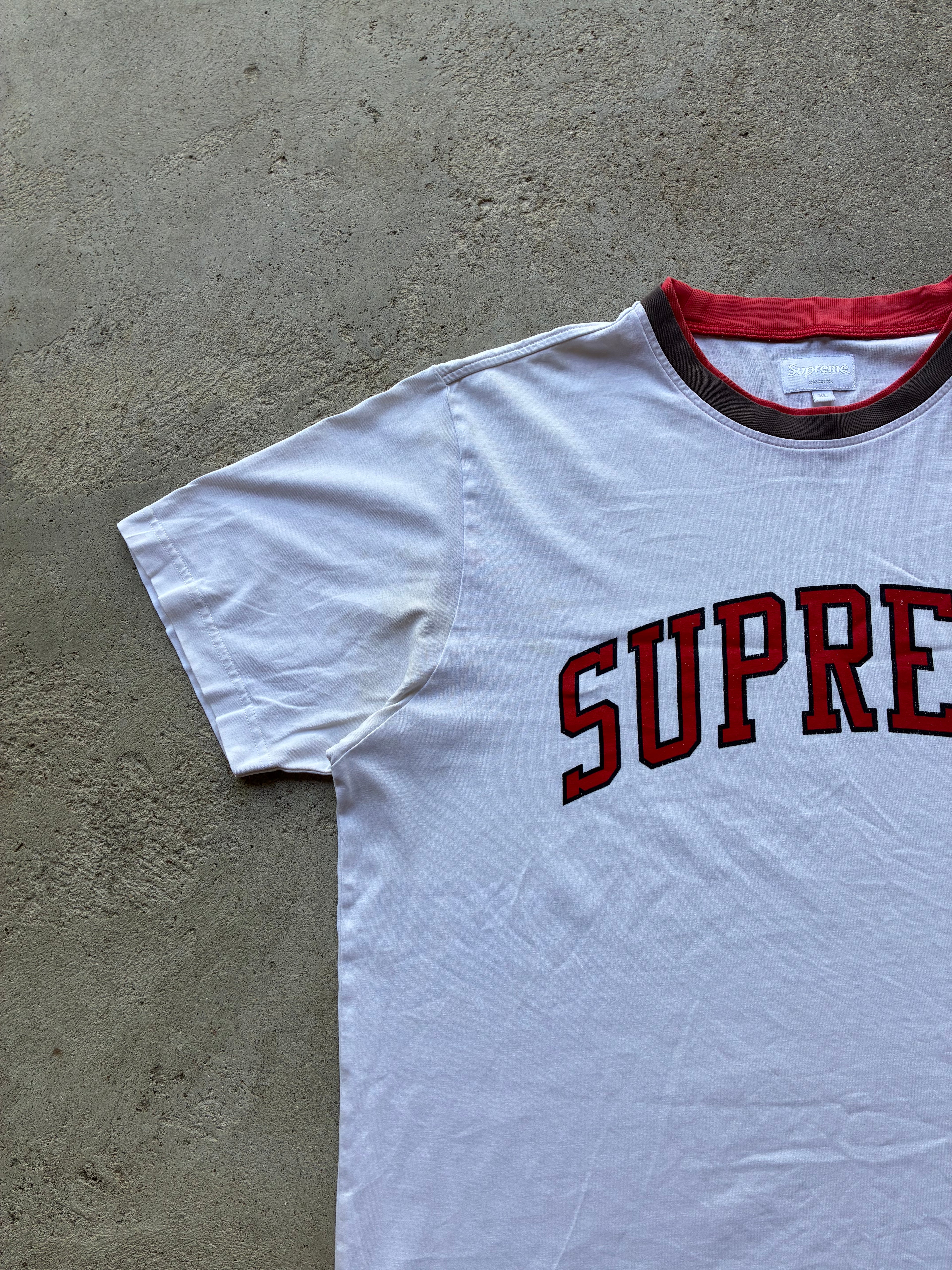 Supreme “ARC LOGO DOUBLE RINGER” tee (XL)