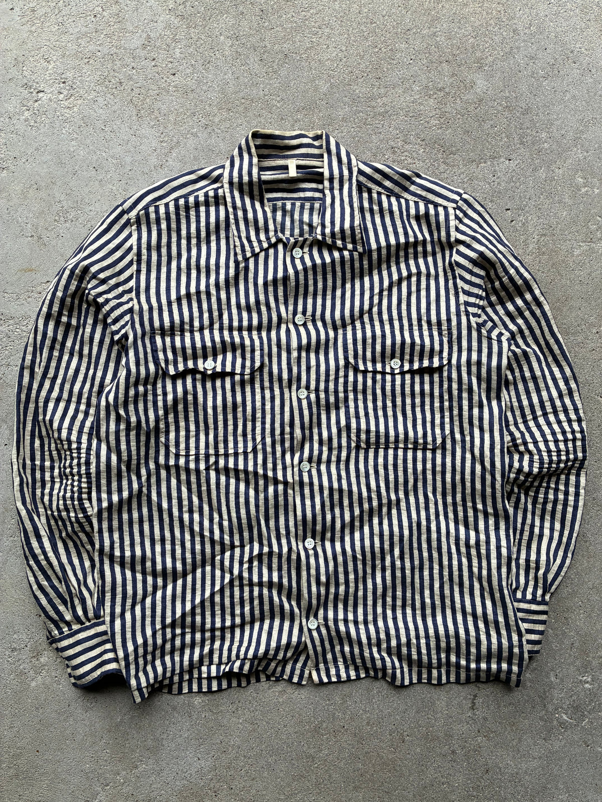 Stribet Sunflower skjorte (M-L)