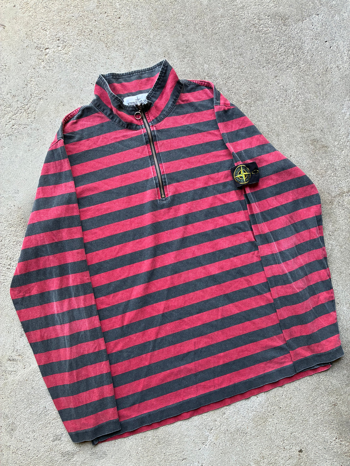 Supreme x Stone island Zip Up Long sleeve polo (M)