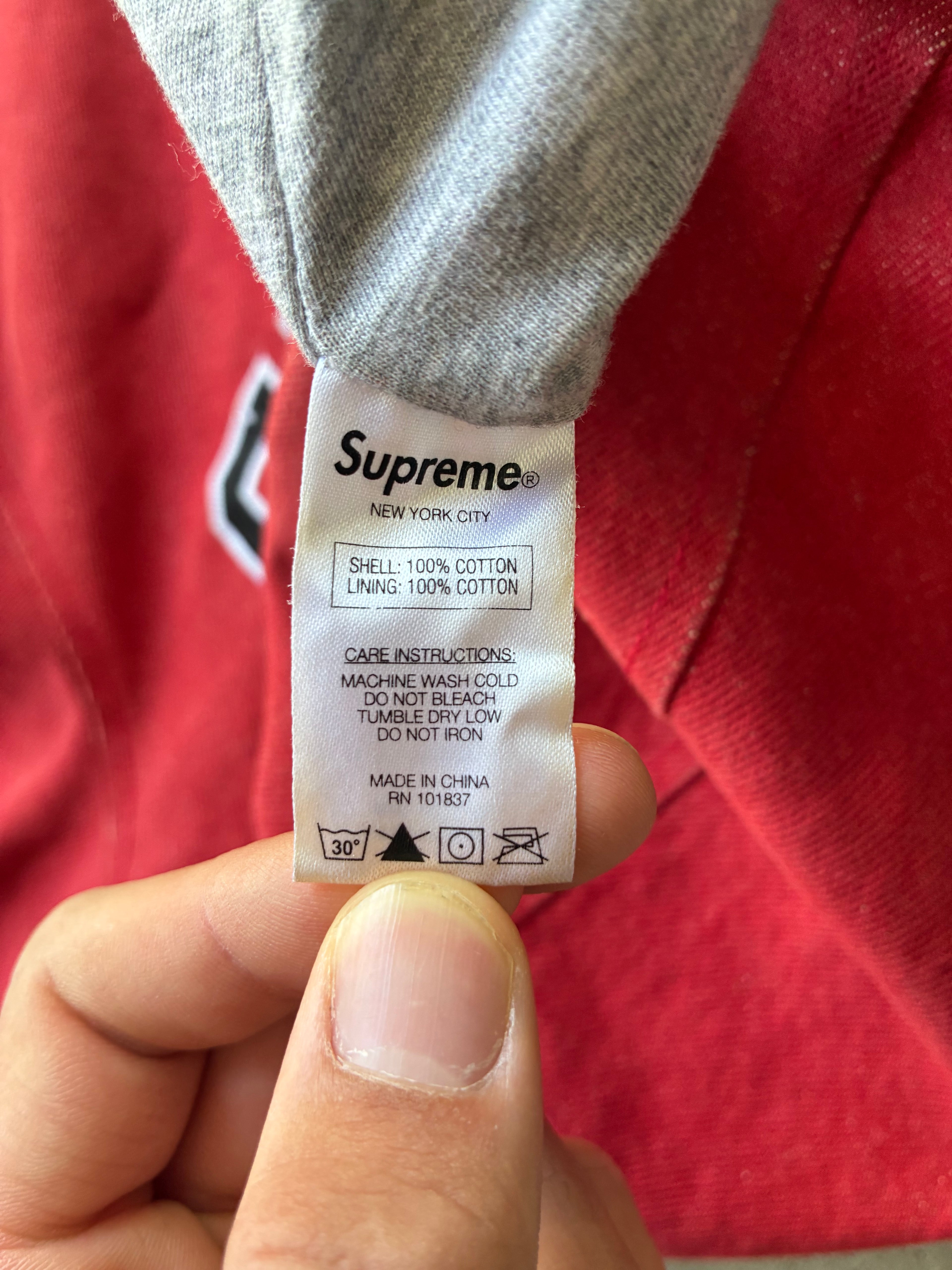 Supreme “DENIM ARC LOGO FW13” Jakke (XL)