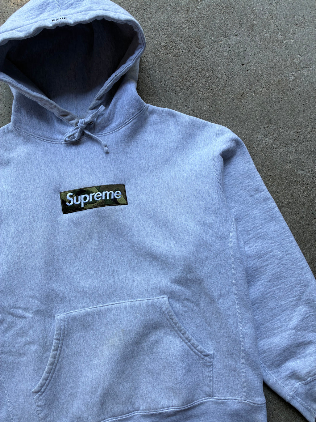 Supreme “BOX LOGO CAMO FW23” Hoodie (M)