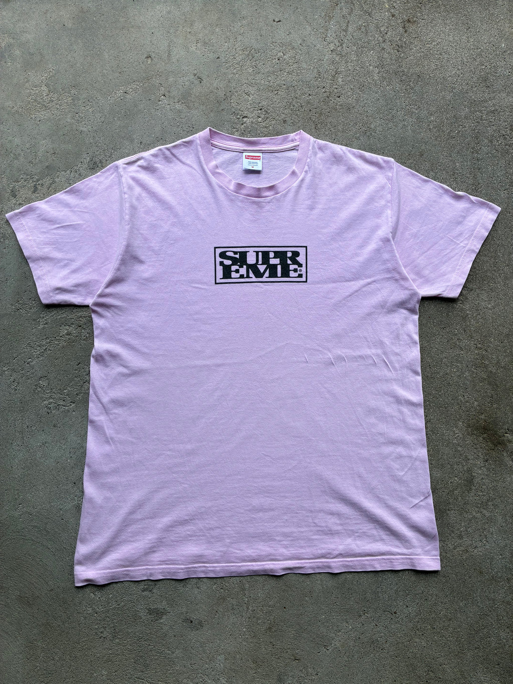 Supreme “CONNECT LIGHT PINK FW24” tee (M)