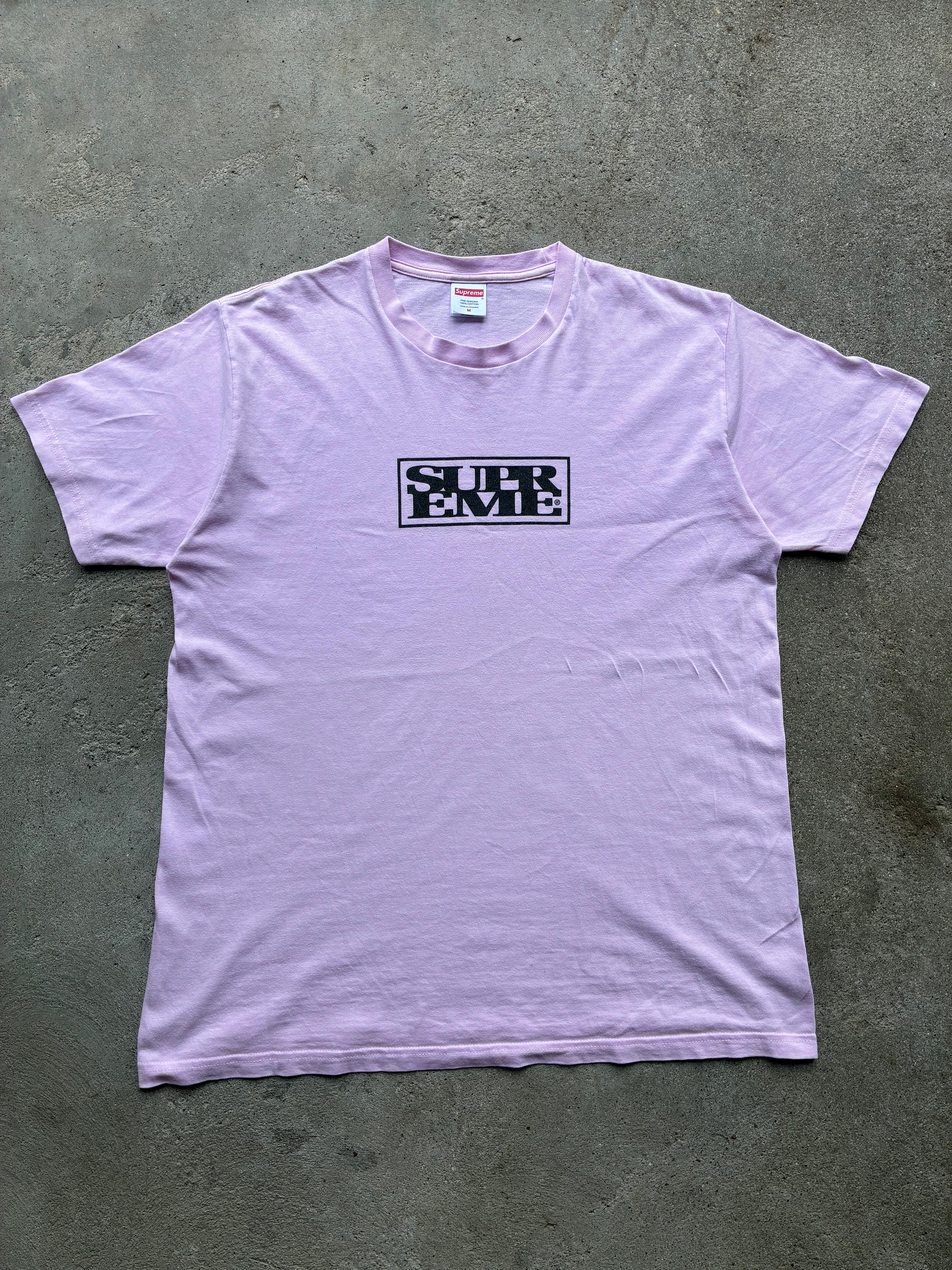 Supreme “CONNECT LIGHT PINK FW24” tee (M)