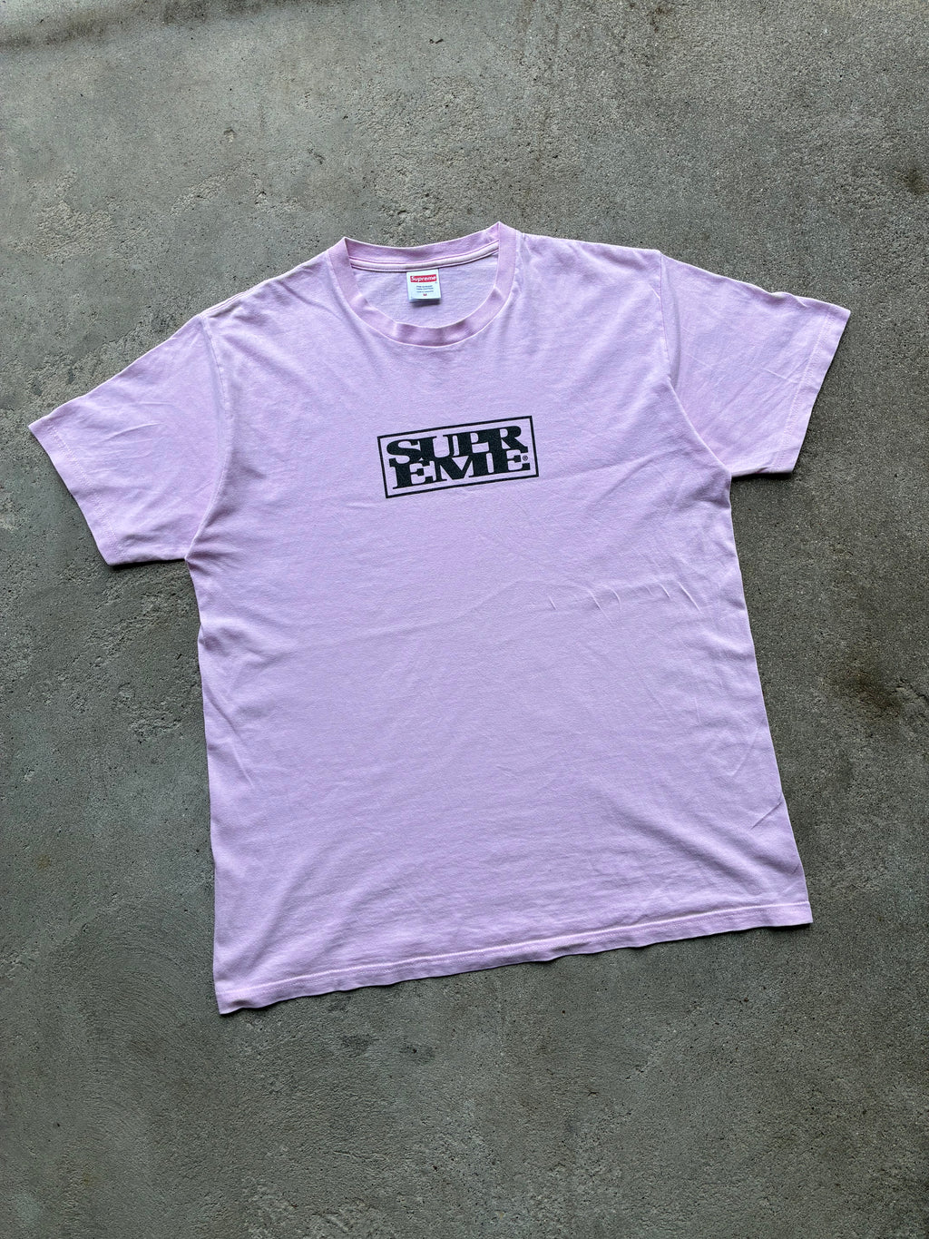 Supreme “CONNECT LIGHT PINK FW24” tee (M)