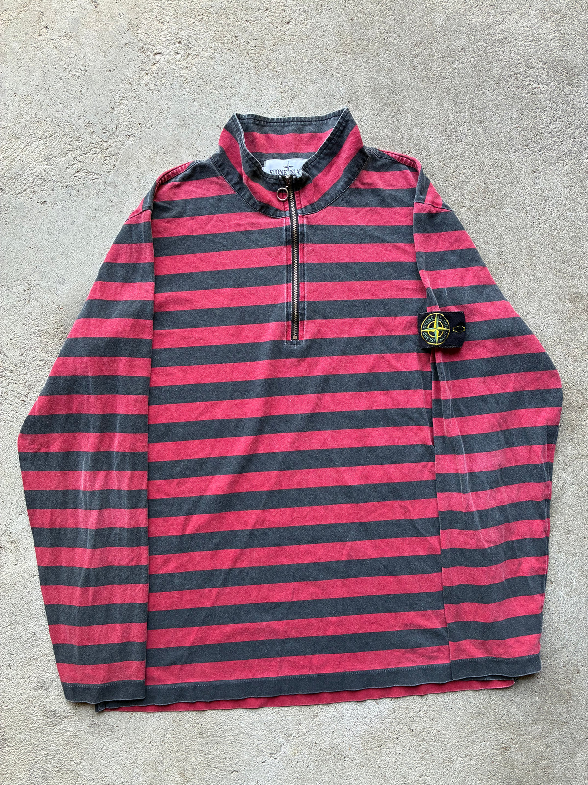 Supreme x Stone island Zip Up Long sleeve polo (M)