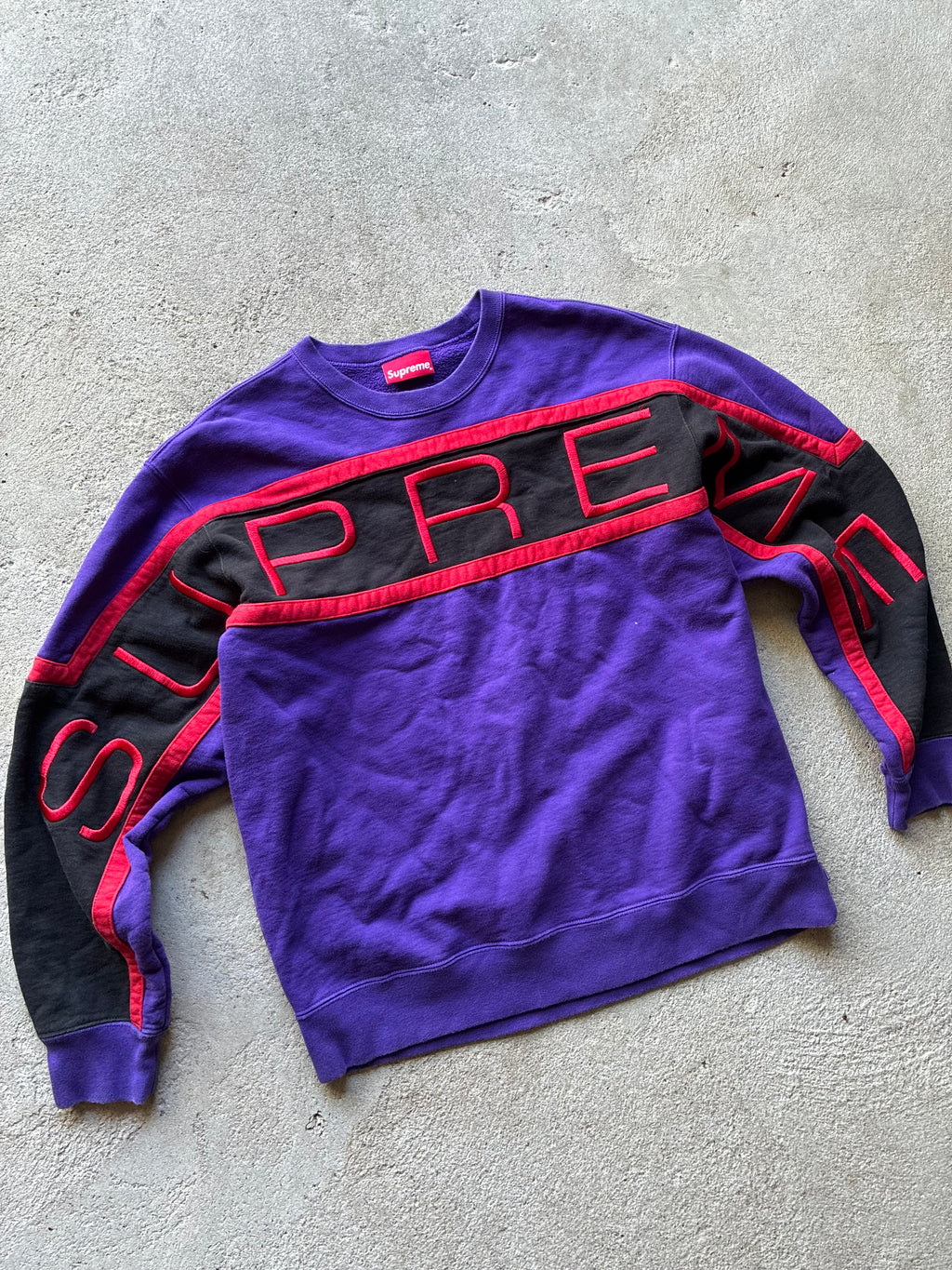 Supreme “PANELED” Crewneck (M)