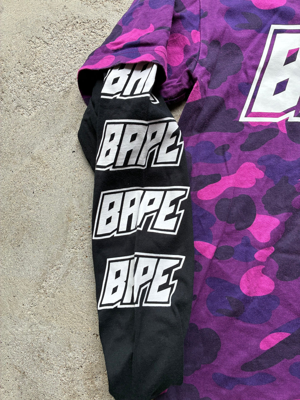 Bape “COLOR CAMO LAYERED” Long Sleeve (S)