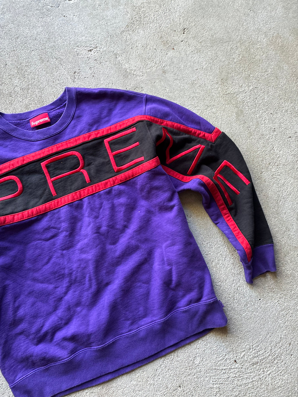 Supreme “PANELED” Crewneck (M)
