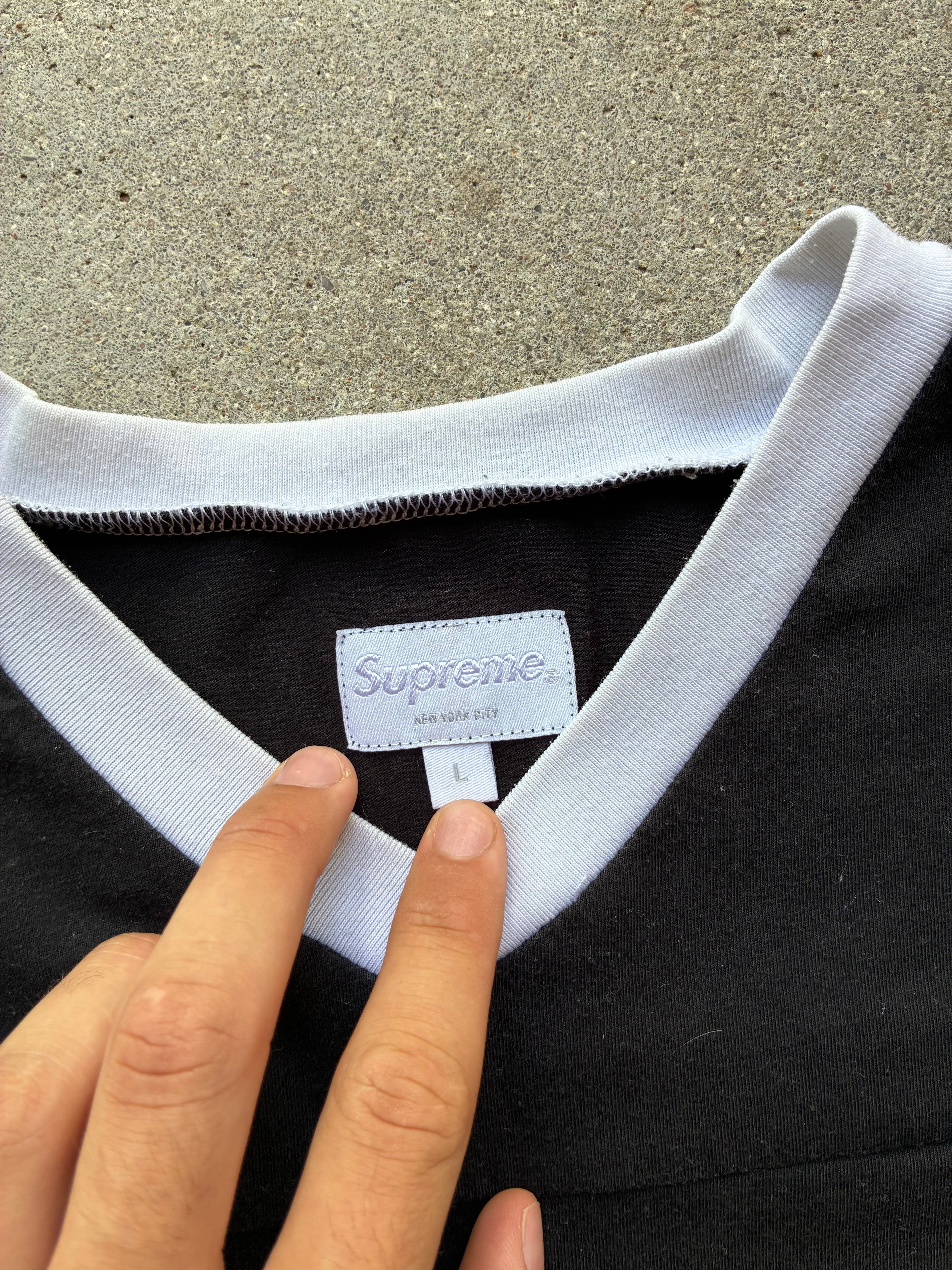 Supreme “GLITTER ARC FOOTBALL” jersey (L)