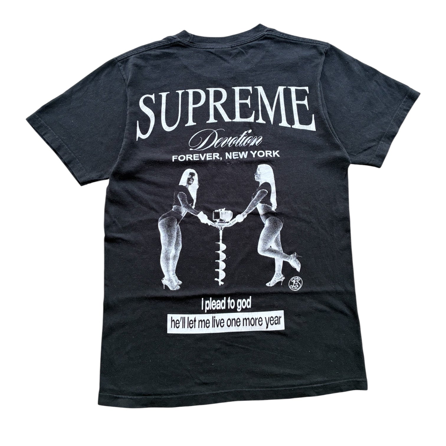 Supreme “DEVOTION BLACK FW25” tee (S)