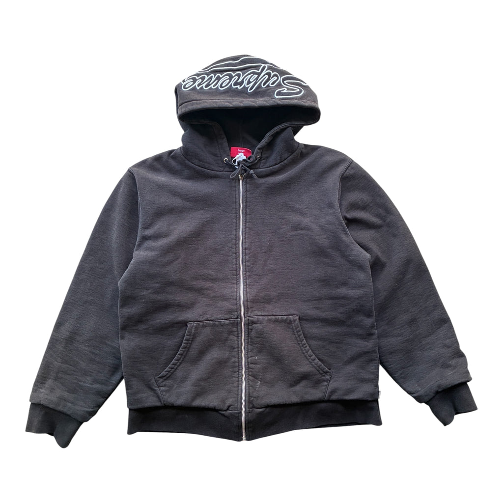 Supreme “THERMAL LOGO” Zip Up hoodie (L)