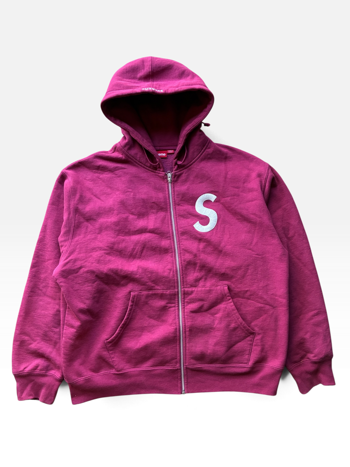 Supreme “S LOGO” Zip Up Hoodie (L)