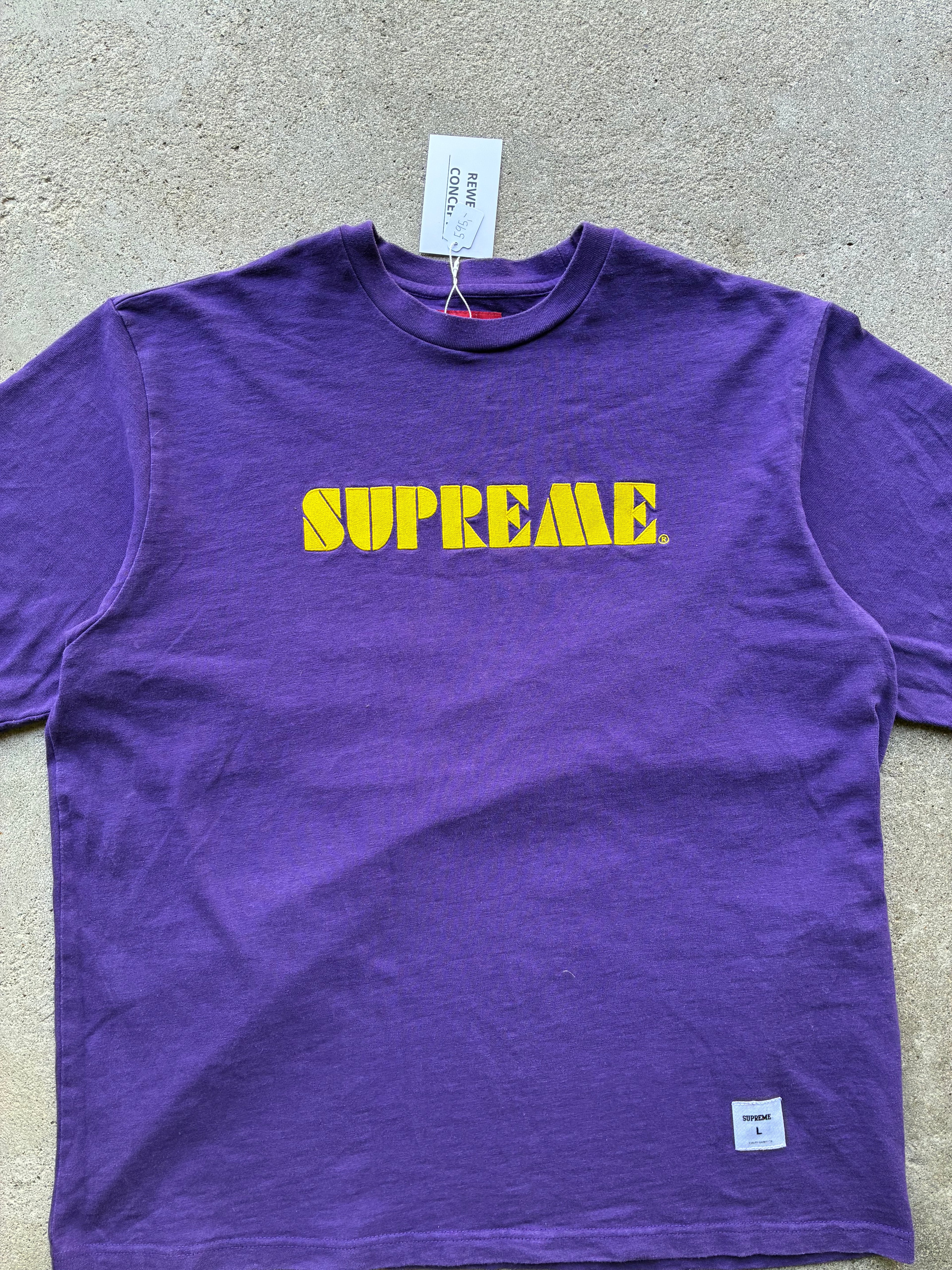 Supreme “STENCIL EMBROIDERED SS24” Tee (L)